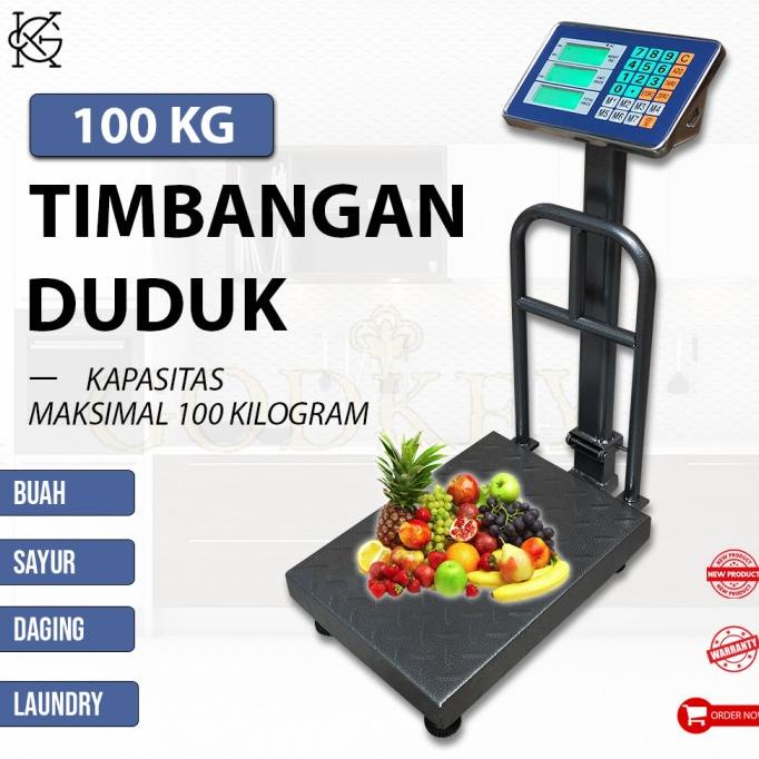 Jual Timbangan Duduk Digital 100 KG Pagar Sembako Buah Beras