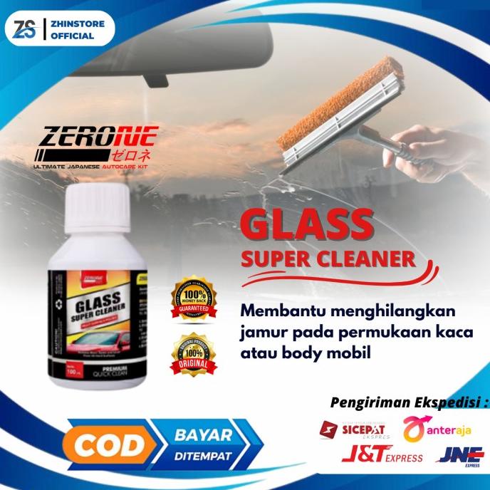 Jual Cod Zerone Glass Super Cleaner 100ml Obat Pembersih Jamur Kaca