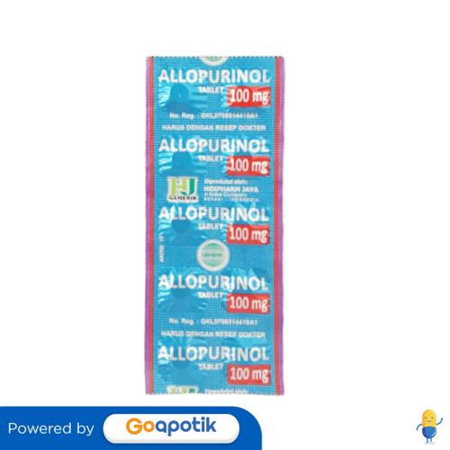 Jual Allopurinol Hexpharm Mg Strip Tablet Shopee Indonesia