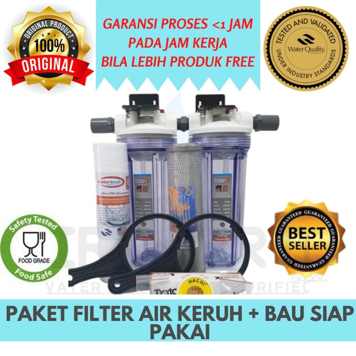 Jual Paket Filter Air Saringan Air Murah Sedimen Cto Keruh Bau