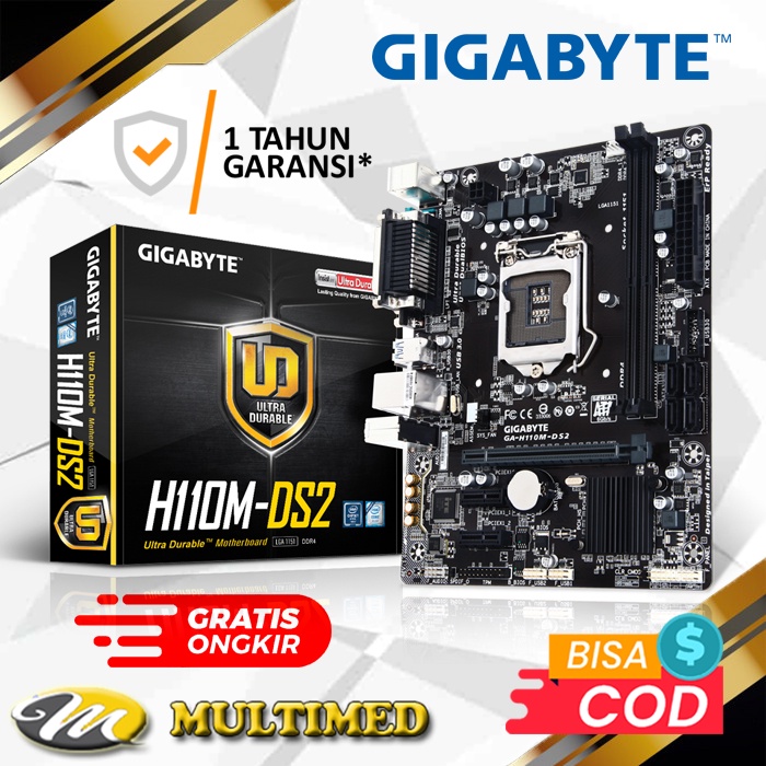 Jual Mainboard Motherboard Mobo H110M Socket LGA 1151 DDR4 Garansi 1