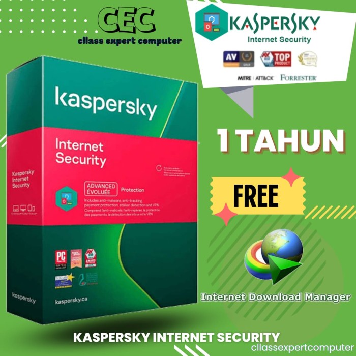 Jual Kaspersky Internet Security Kts License Original Tahun