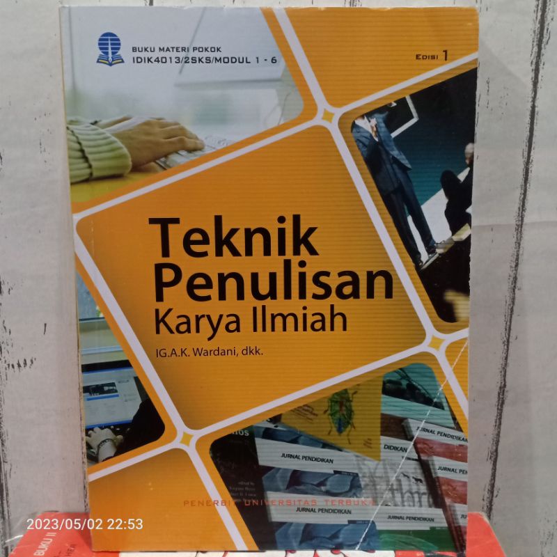 Jual Original Buku Teknik Penulisan Karya Ilmiah Edisi Karangan By Ig