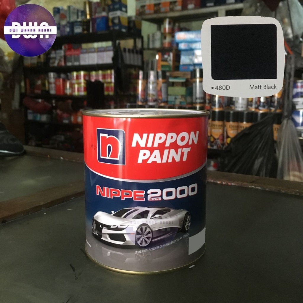 Jual Cat Nc Matt Black D Nippe Nippon Paint Kg Ml Repack