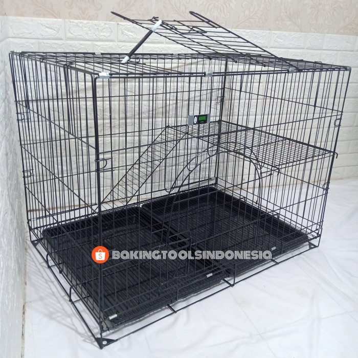 Jual Kandang Kucing Besi Lipat Size Xxl Jumbo 2 Tingkat Kelinci