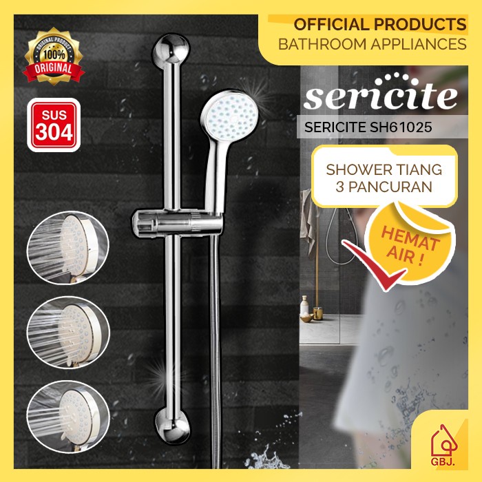 Jual Setshow Shower Set Tiang Sus Sericite Sh Hand Shower