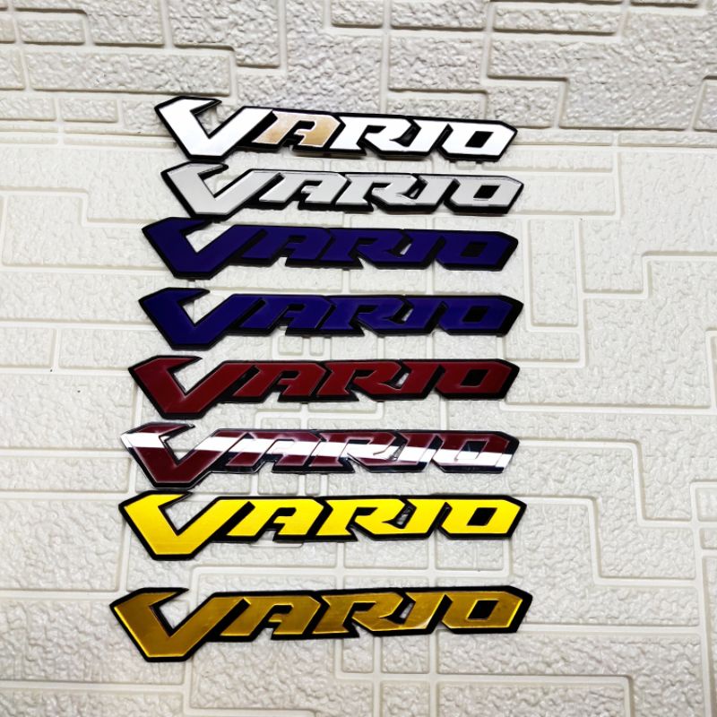 Jual Emblem Vario Timbul D Bahan Alklirik Emblem Tulisan Vario Plus