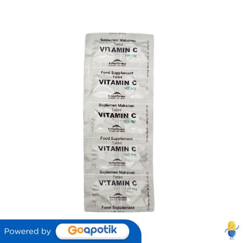 Jual VITAMIN C KIMIA FARMA 100 MG STRIP 10 TABLET Shopee Indonesia