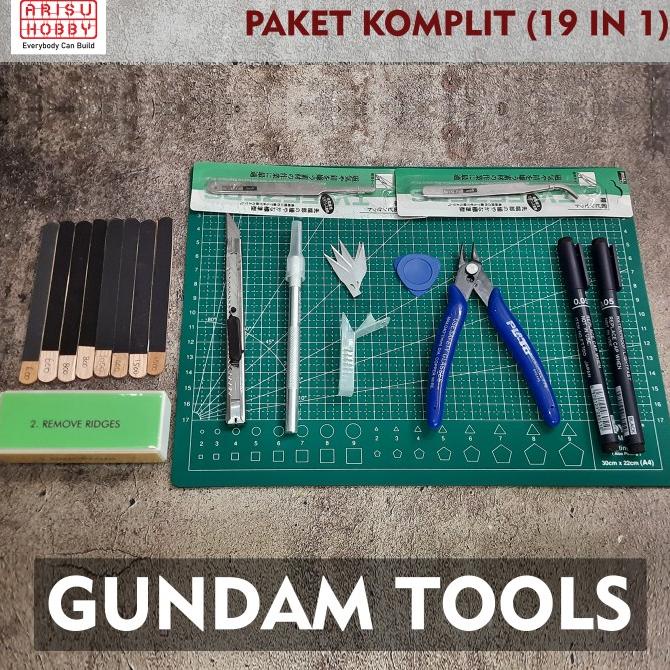 Jual Paket Komplit In Gunpla Tools Rakit Gundam Tool Kit Set