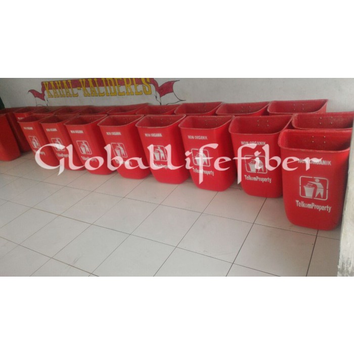 Jual Tong Sampah Oval Tempat Sampah Sampah Fiber Tong Sampah Ahrga