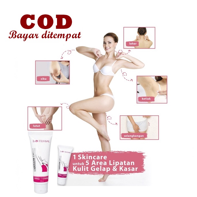 Jual Bio Herbal Underarm Cream Pemutih Dan Pembersih Selangkangan Dan