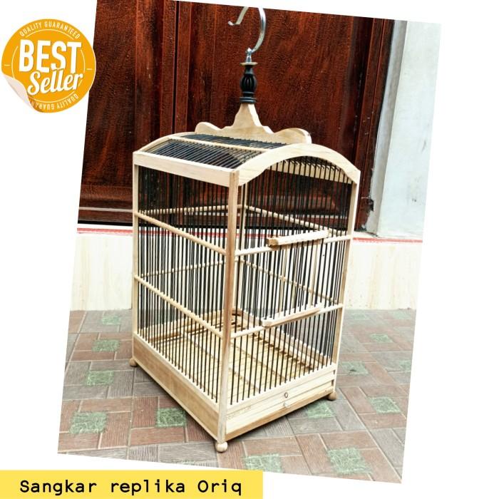 Jual Sangkar Kandang Kotak Replika Mentahan Kayu Jati Shopee Indonesia