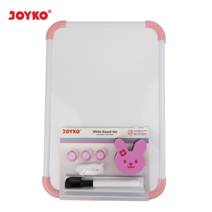 Jual Papan Tulis Putih Set Whiteboard Set Joyko WBS 160CO Pink