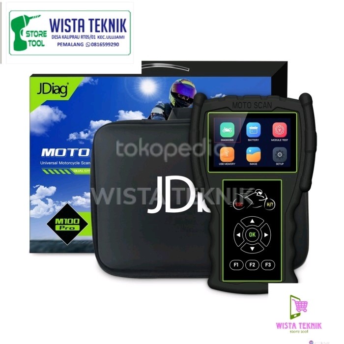 Jual JDIAG M100 PRO Scanner Motor Injeksi OBD1 Dan OBD2 Shopee Indonesia