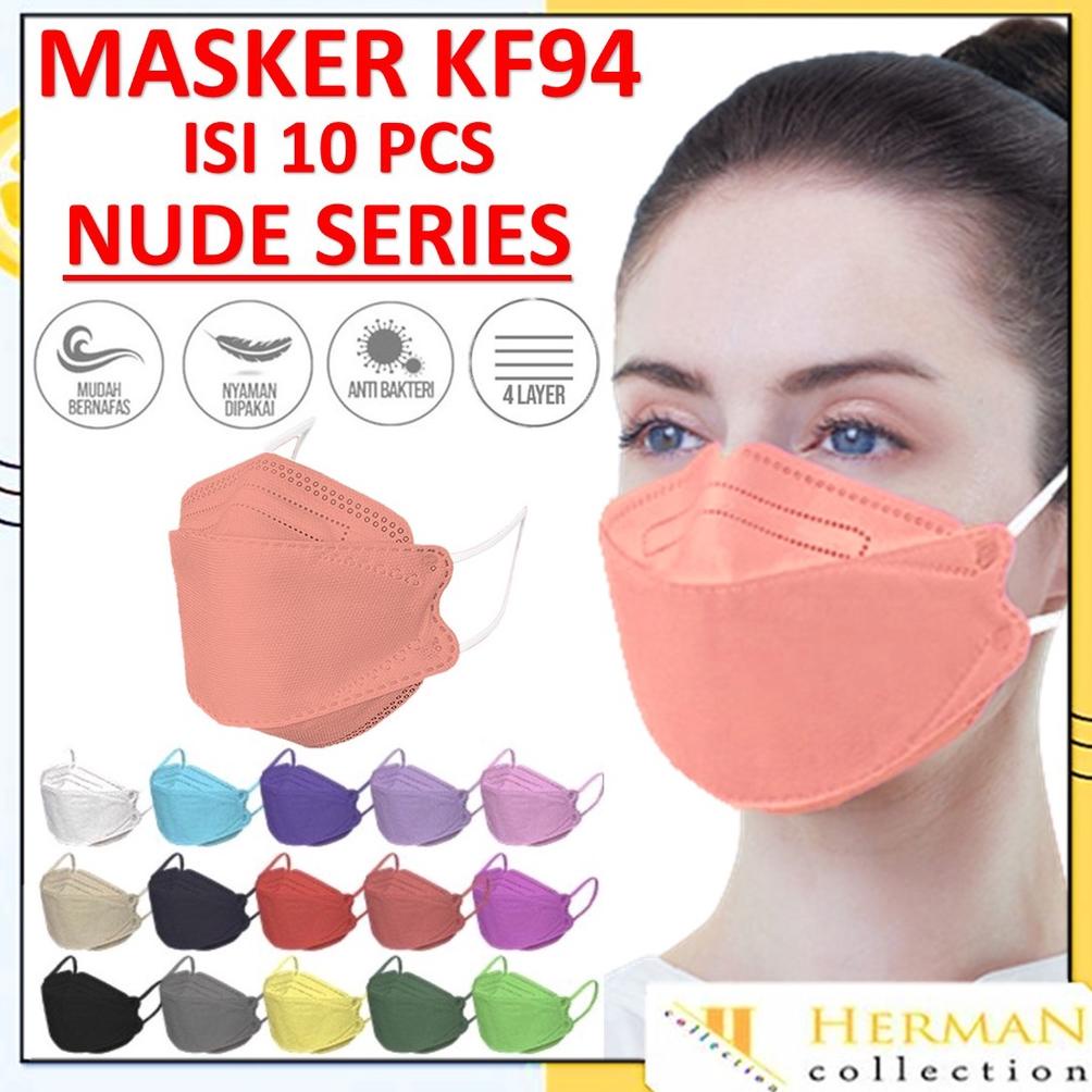 Jual Hc Masker Kf Warna Nude Isi Pcs Shopee Indonesia