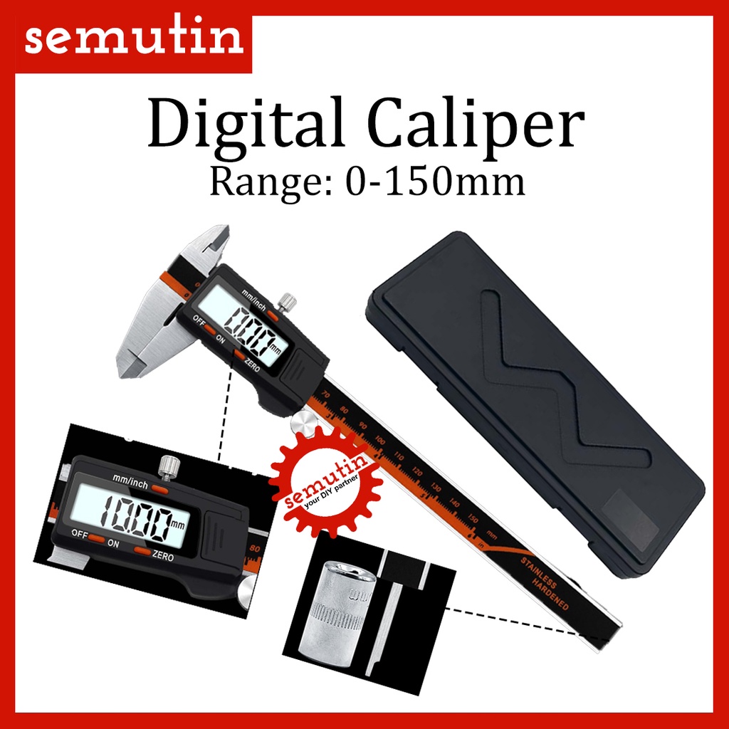 Jual Digital Caliper Meter Mm Jangka Sorong Sigmat Kaliper