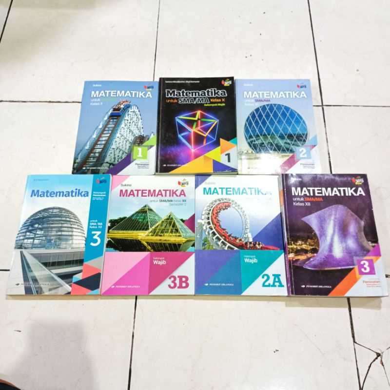 Jual ORIGINAL Buku MATEMATIKA SMA KELAS 10 11 12 WAJIB PEMINATAN