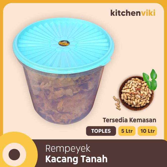 Jual Peyek Kacang Tanah Ukuran Toples Liter Shopee Indonesia