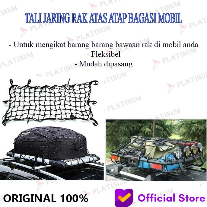 Jual Tali Jaring Rak Atas Atap Bagasi Mobil Car Cargo Net Universal