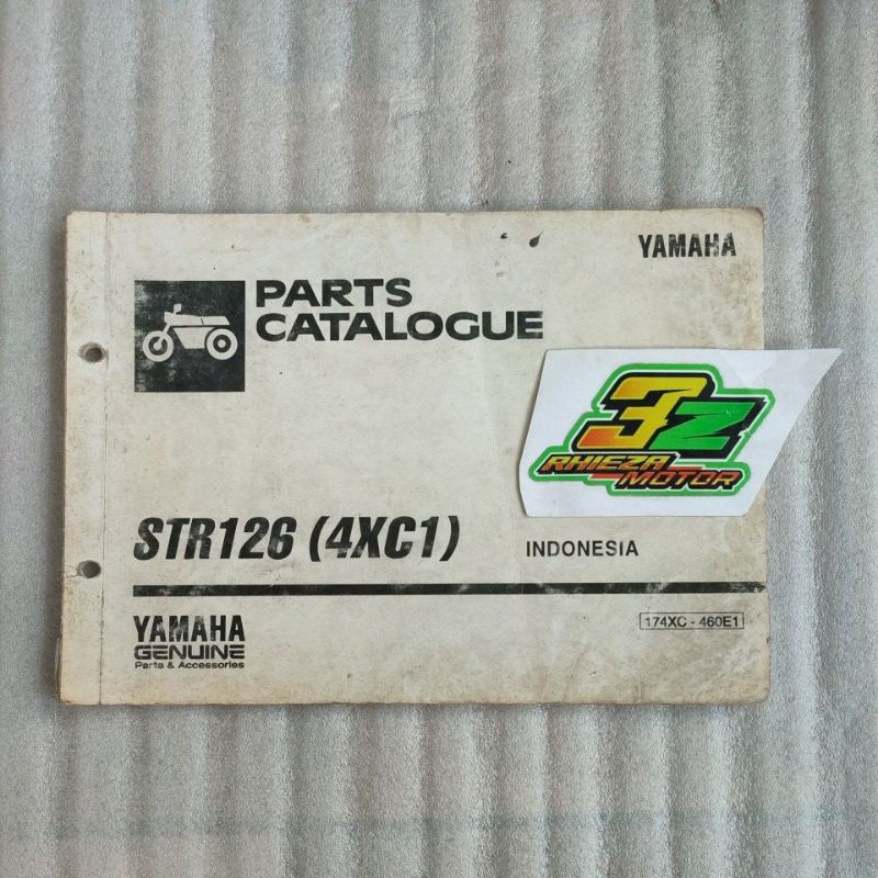 Jual Buku Catalog Book Parts Catalogue Yamaha Touch Str Original Ygp