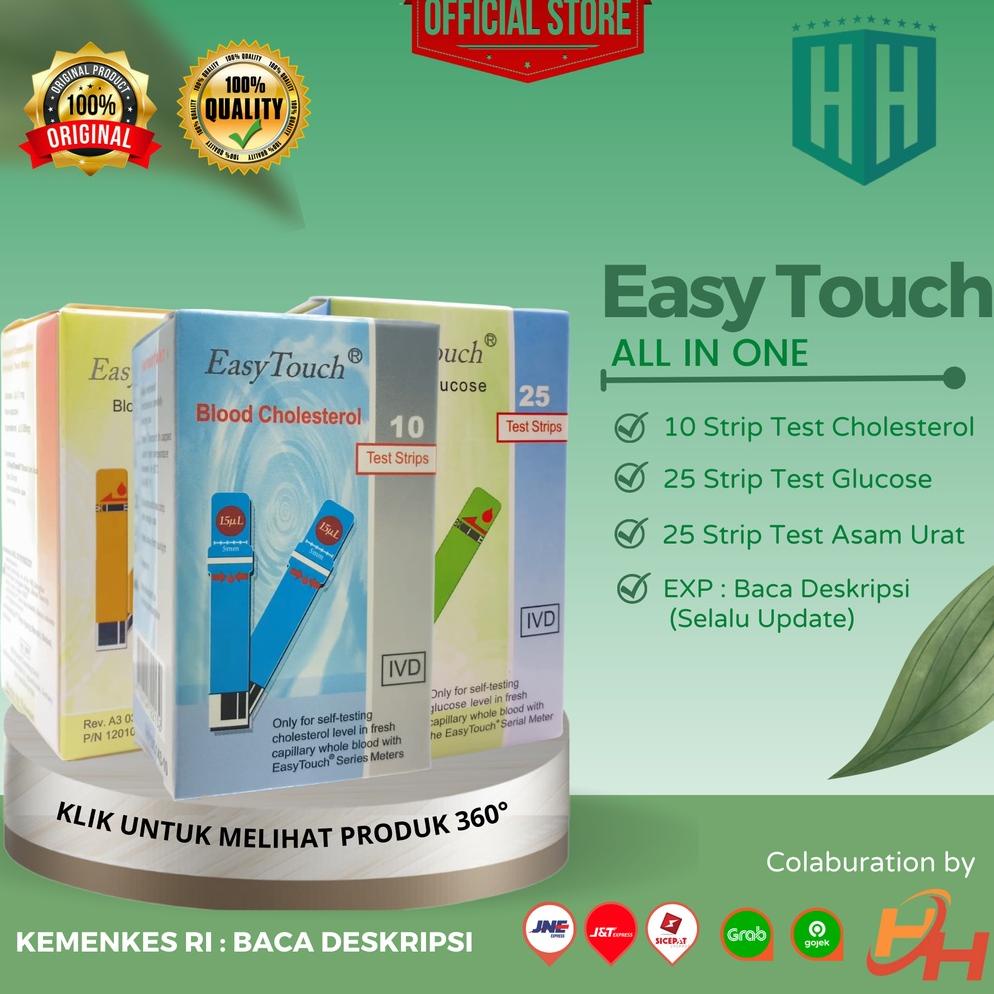 Jual Promo EASY TOUCH Refill Strip Test Varian All In One Kolesterol