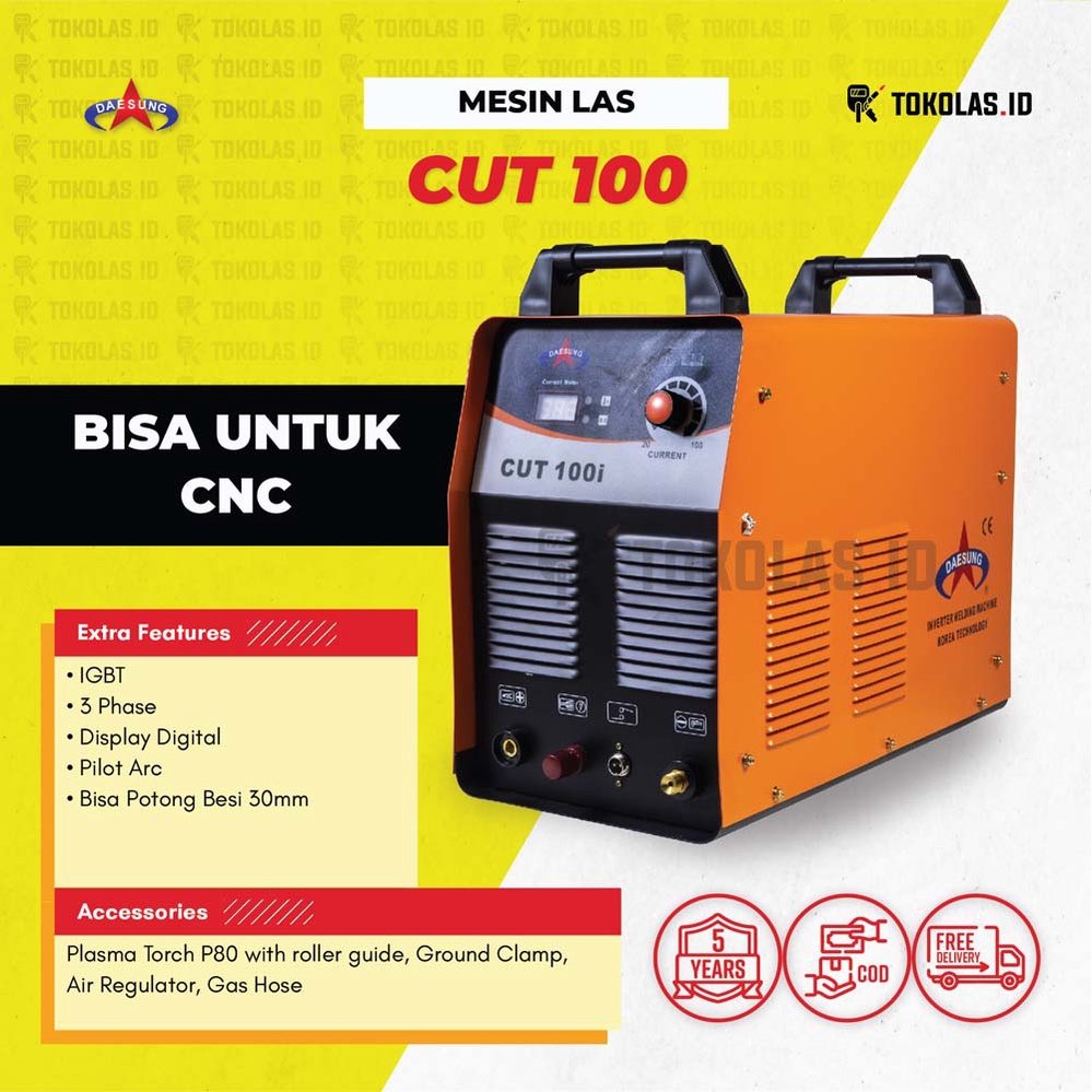 Jual Mesin Travo Trafo Potong Plasma Cutting Inverter Daesung Cut