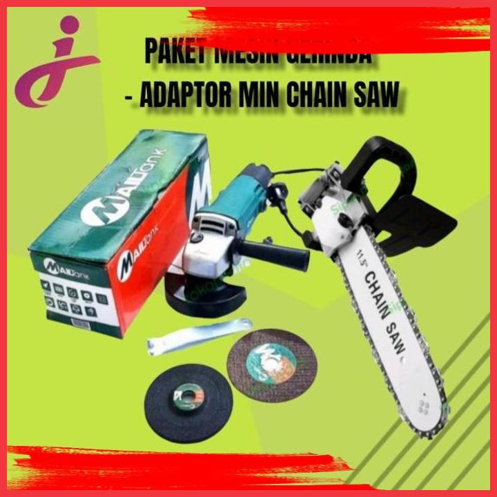 Jual DANK MESIN GERINDA TANGAN LISTRIK MAILTANK ADAPTOR CHAINSAW MINI