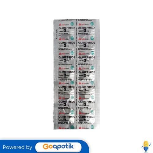 Jual GLIMEPIRIDE OGB DEXA MEDICA 4 MG STRIP 10 TABLET Shopee Indonesia