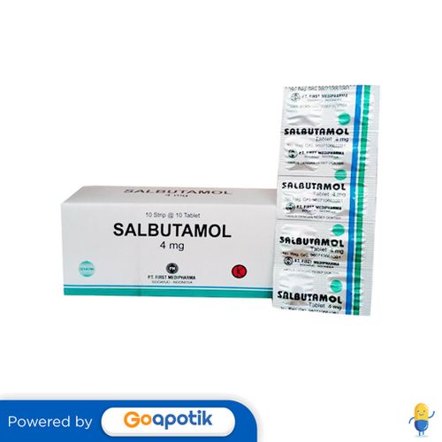 Jual Salbutamol First Medipharma Mg Box Tablet Shopee Indonesia