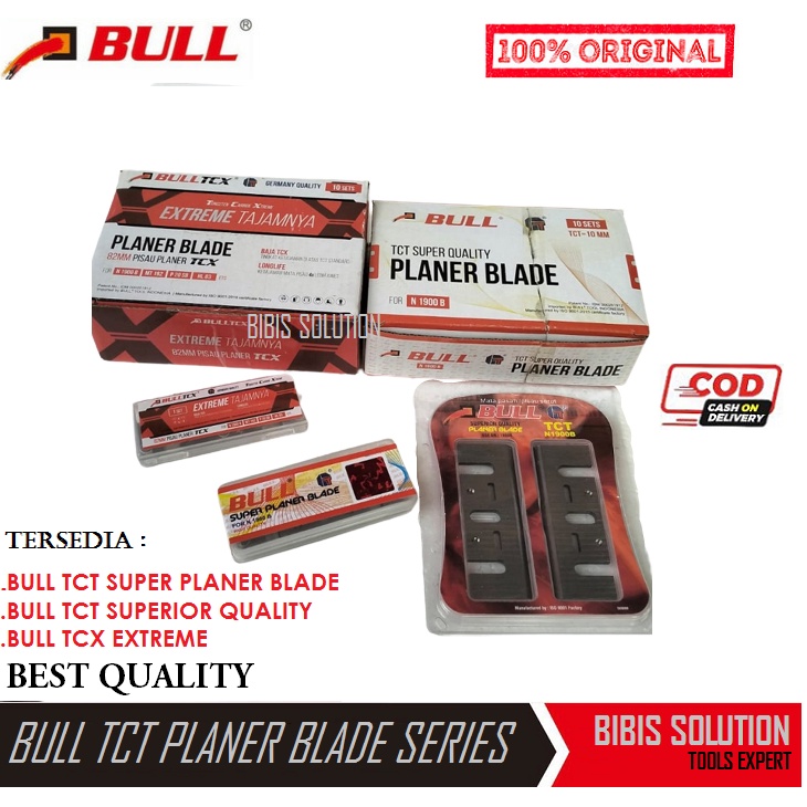 Jual BULL Mata Pisau Serut Pasah Ketam Sugu Kayu TCX TCT Planer Blade