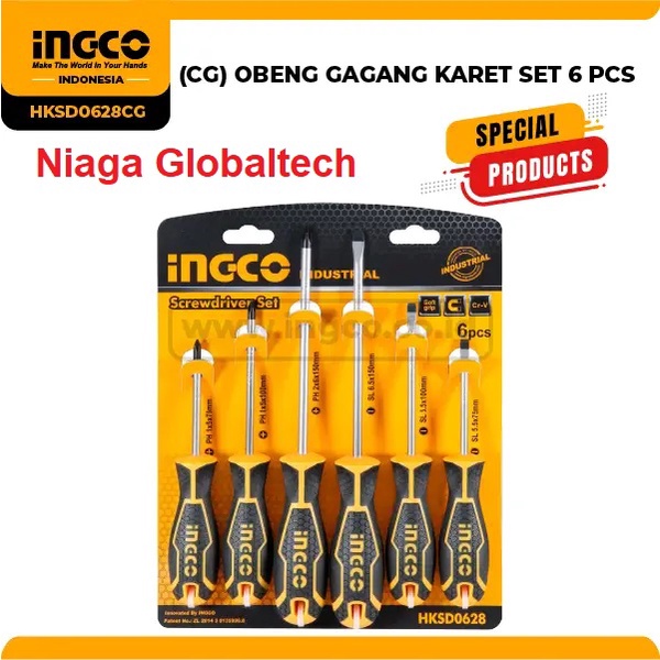 Jual Ingco Hksd Obeng Set Pcs Obeng Industri Screwdriver Set Pcs