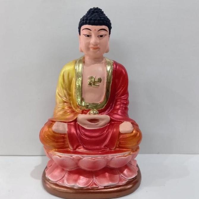 Jual PATUNG BUDDHA NEW PATUNG BUDDHA SAKYAMUNI MINI 4 INCH FIBER