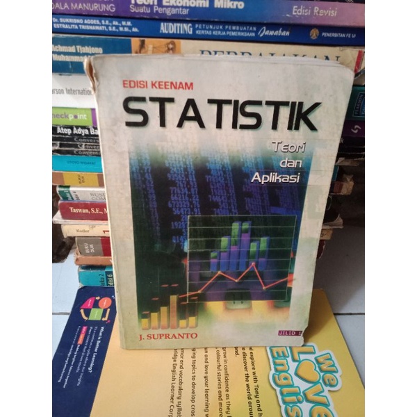 Jual Buku Statistik Teori Dan Aplikasi Jilid Edisi Keenam Supranto