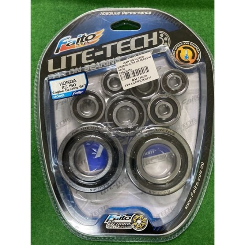 Jual Original Bearing Lahar Fullset Faito Lite Tech Honda Sonic 150 GTR