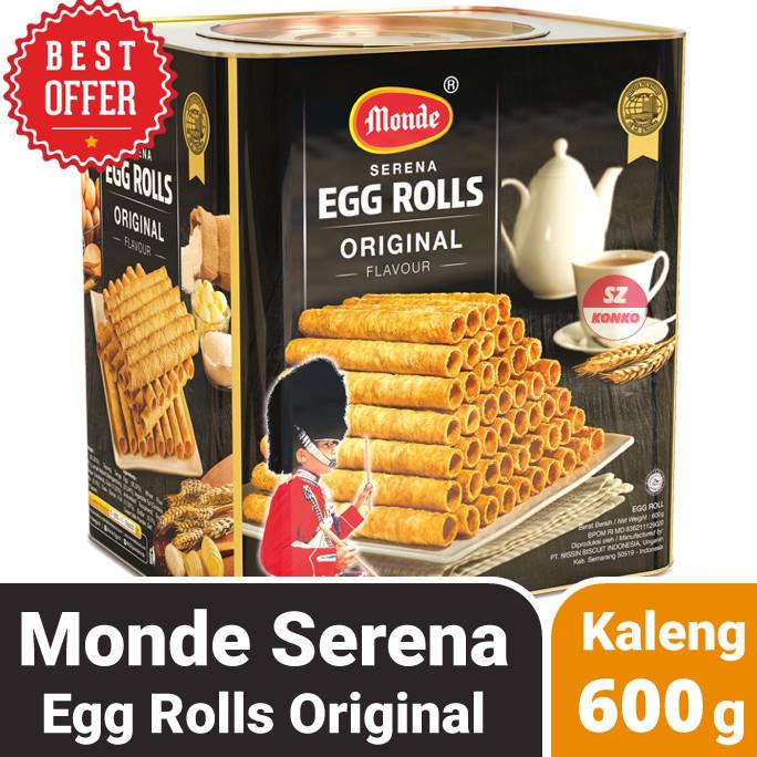 Jual MONDE Serena Egg Roll Original 600 Gr Cookies Kaleng 600g