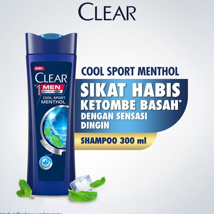 Jual Super Promo Clear Men Shampoo Anti Dandruff Cool Sport Menthol 2X