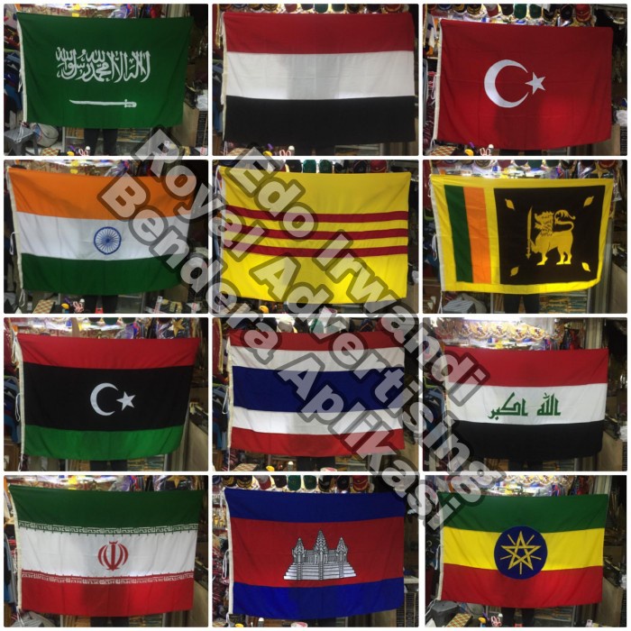 Jual Bendera Aplikasi Logo Asean Bendera Asean Ukuran 120 Cm X 180 Cm