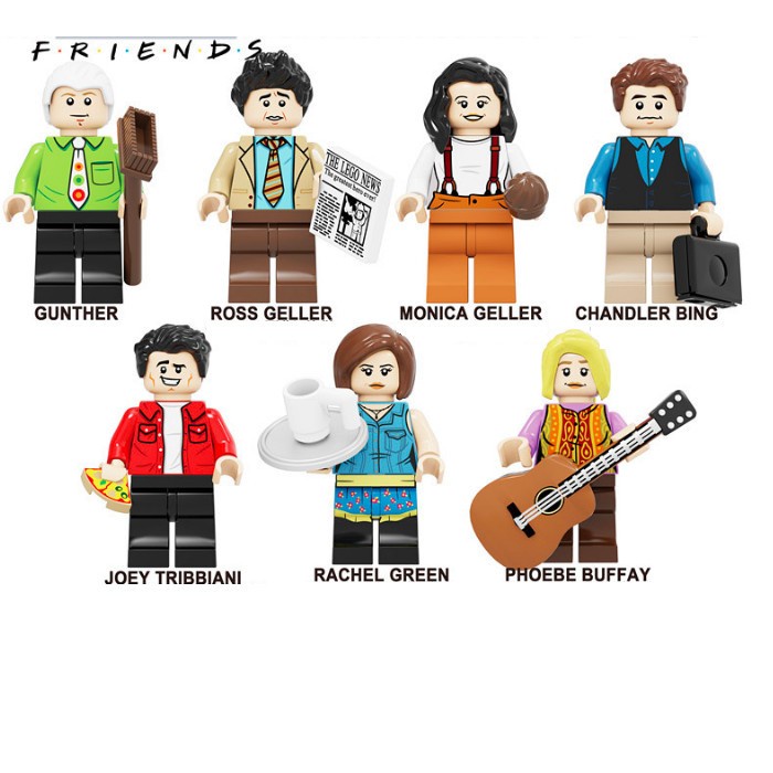 Jual Friends Rachel Ross Chandler Joey Phoebe Monica Minifigure Lego