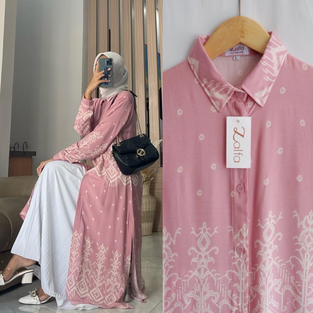 Jual Promo Nevila Vol Long Tunik Abstrak By Zalfa Outfit Hel