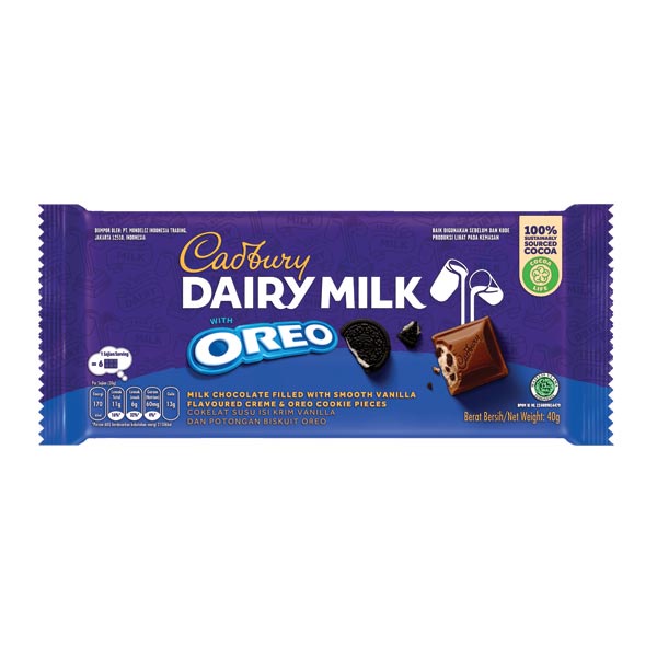 Jual CADBURY DAIRY MILK OREO 40 GR COKLAT Shopee Indonesia