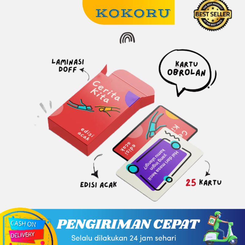 Jual Kokoru Permainan Kartu Obrolan Cerita Kita New Edisi Terbaru Isi