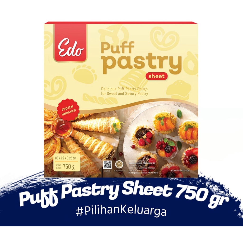 Jual EDO PUFF PASTRY 750 MINI PUFF PASTRY 375 Shopee Indonesia