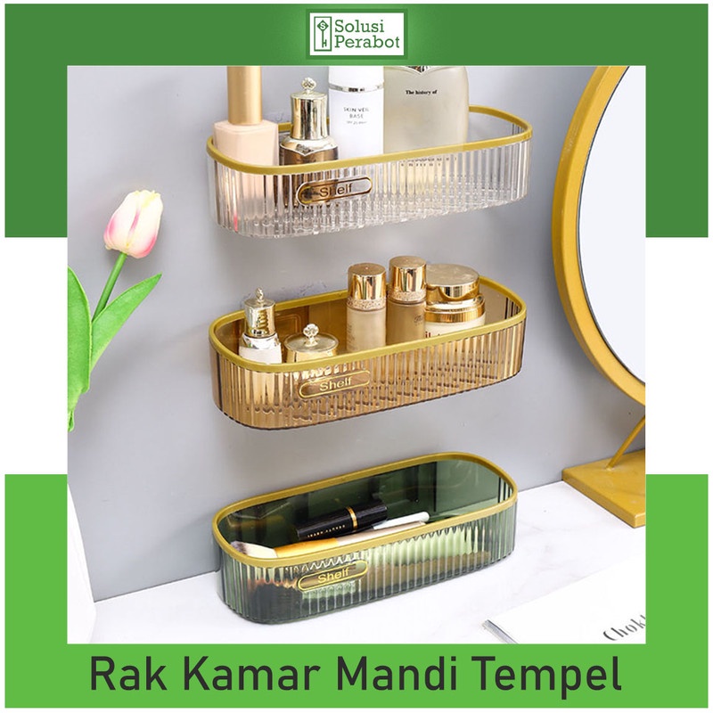 Jual Rak Tempel Dinding Persegi Holder Gantung Kamar Mandi Wc