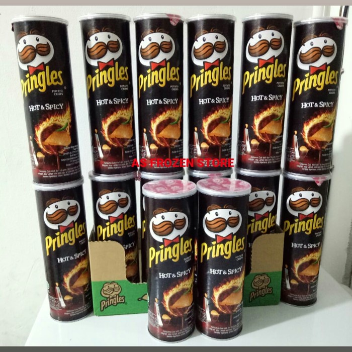 Jual Pringles Hot And Spicy 107gr Pringles Keripik Kentang 1 Karton