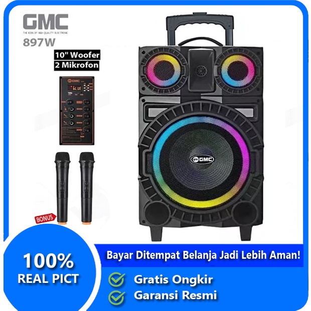 Jual Speaker Portable Gmc L W U Inch Bluetooth Karaoke Extra Bass