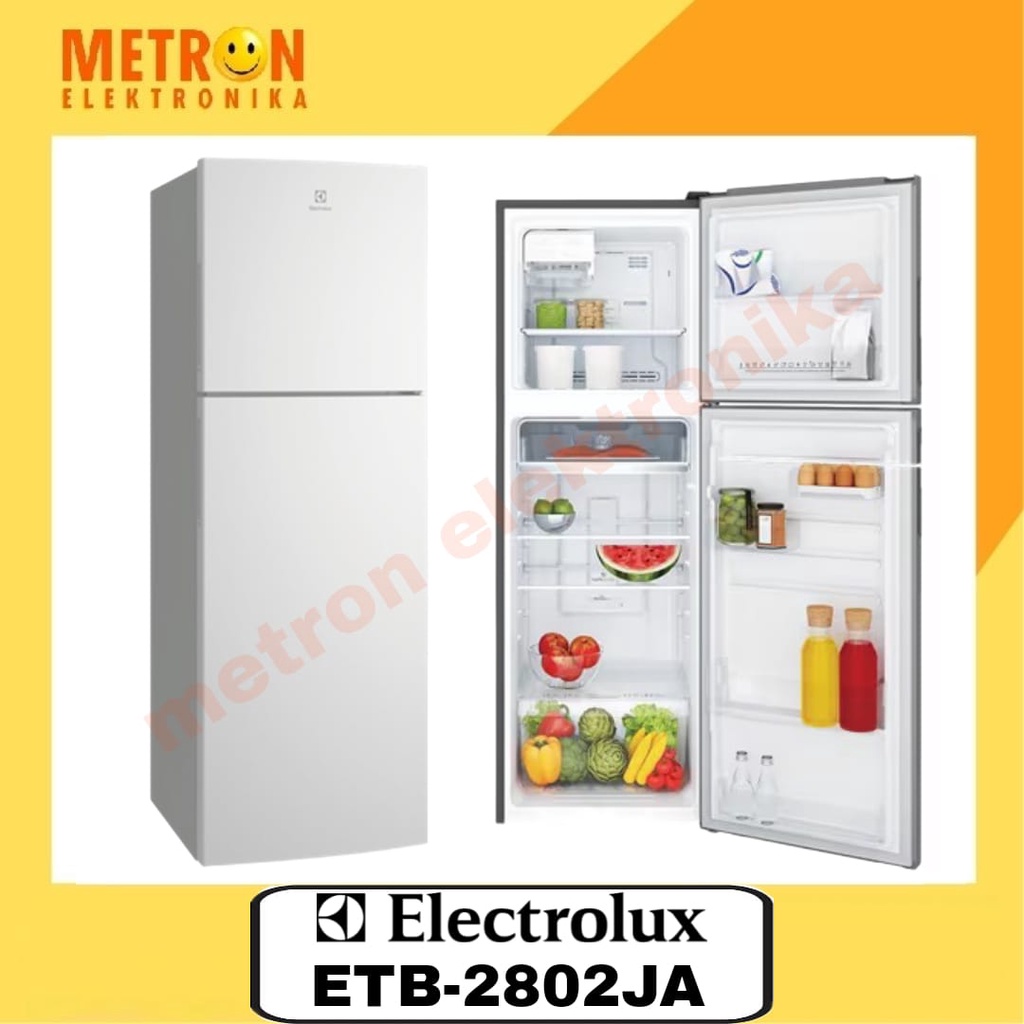 Jual ELECTROLUX ETB 2802 JA ARCTIC STEEL LEMARI ES 2 PINTU INVERTER