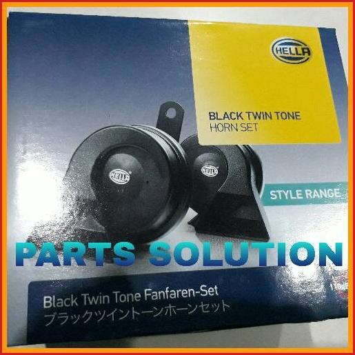 Jual Klakson Keong Hella Black Twin Tone Horn Set V Relay Shopee