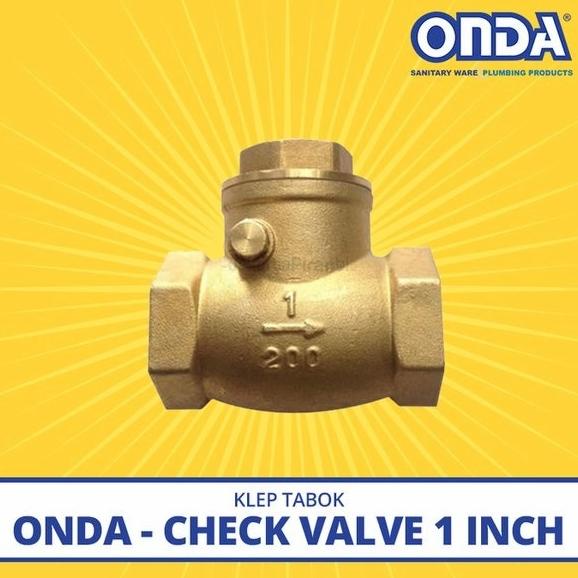 Jual Klep Tabok Check Valve Onda Inch Kuningan Original Shopee