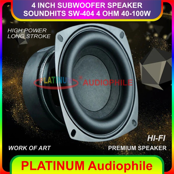 Jual Speaker Subwoofer Inch W Hifi Woofer Low Bass Speaker