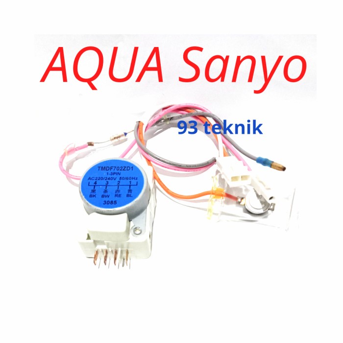 Jual TIMER KULKAS 2PINTU DAN BIMETAL SUHU DEFROS AQUA SANYO ORIGINAL